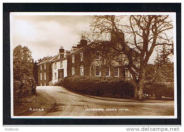 Real Photo Postcard Lockerbie House Hotel Dumfries & Galloway Scotland - Ref 255 - Dumfriesshire