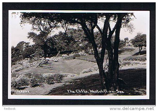 Real Photo Postcard The Cliffs Westcliff-on-Sea Essex - Ref 255 - Southend, Westcliff & Leigh