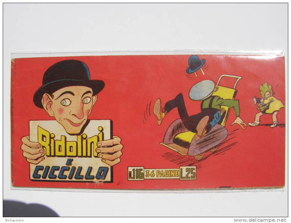 STRISCIA RIDOLINI SERIE ROSSA 116 - TORELLI - COMPLETA DI FIGURINE - Comics 1930-50