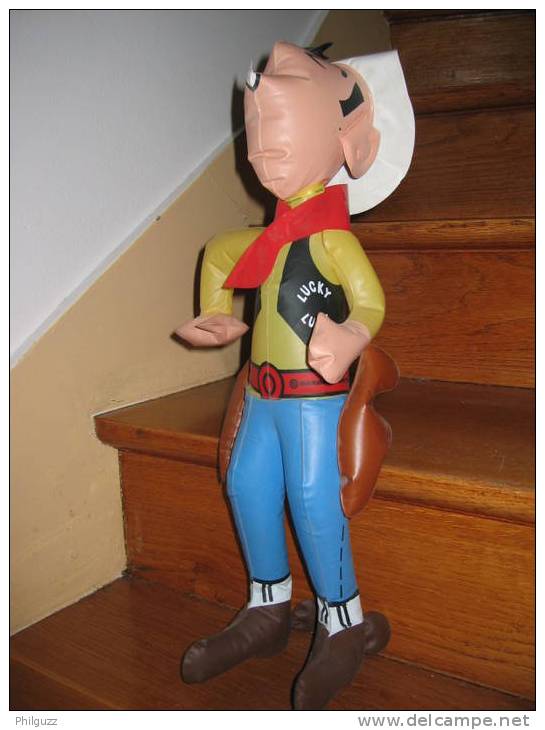 TRES RARE LUCKY LUKE GONFLABLE 50CM 1980 MORRIS - Altri & Non Classificati