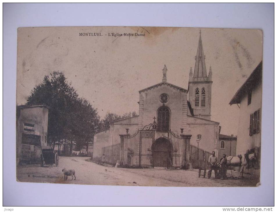 MONTLUEL  (Ain)  :  L'Eglise Notre-Dame  (Maréchal-ferrand)  XX - Montluel