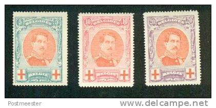 OCB # 132-134 (*) - 1914-1915 Rode Kruis