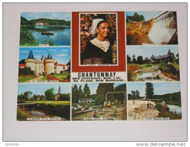 (139) -1- Carte Postale Sur Chantonnay  Belle Multivues - Chantonnay