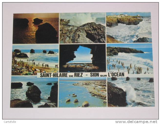 (139) -1- Carte Postale Sur  Saint Hilaire De Riez Sion Sur L'océan  Belle Multivues - Saint Hilaire De Riez