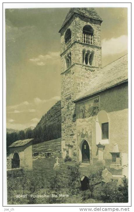 Schweiz/Suisse: Pontresina - Sta. Maria, 2 Scans - Pontresina