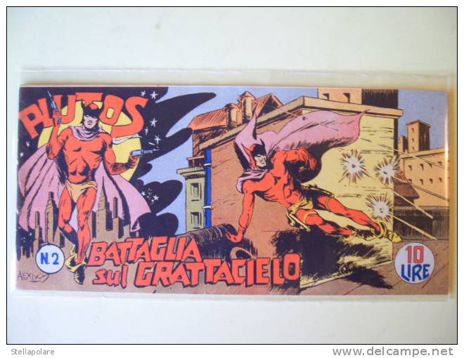 AUDACE BONELLI PLUTOS NUMERO 2 ORIGINALE - "BATTAGLIA SUL GRATTACIELO" 1949 - Comics 1930-50