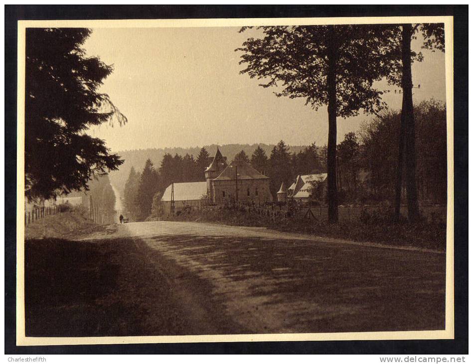 SUPERBE GRANDE PHOTO ARGENTIQUE " CHATEAU Entre MARCHE Et NAMUR " Années ´30 " 23 X 17CM !! - Otros & Sin Clasificación