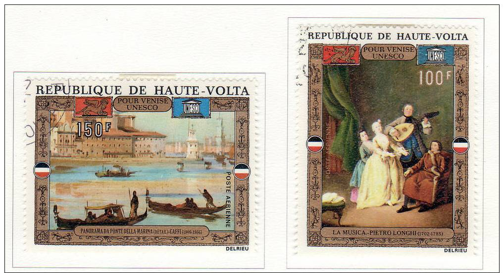 (B9161).Haute-Volta 1972 Y&t  Pa N°100/01.  Sauvegarde De Venise.     Oblitéré/Used. - Haute-Volta (1958-1984)