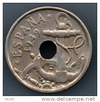 Espagne 50 Centimos 1949 (56) Ttb - 50 Centesimi