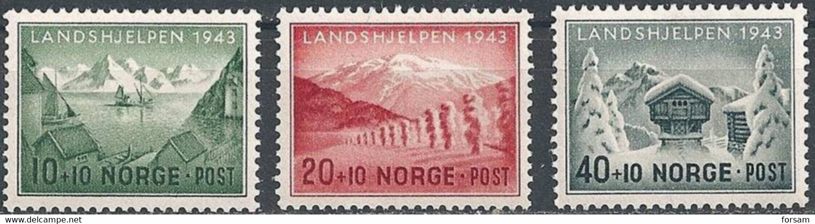 NORWAY..1943..Michel# 292-294...MLH. - Nuovi