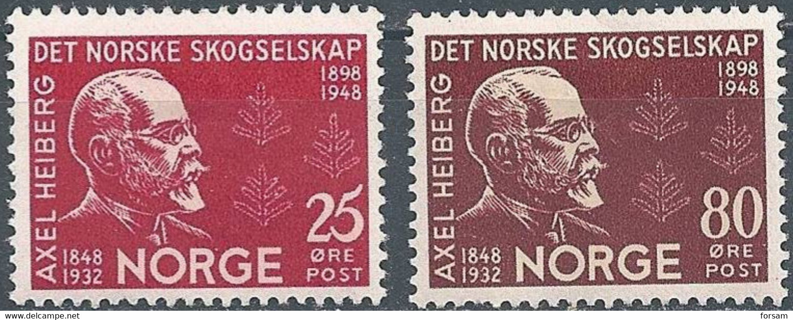 NORWAY..1948..Michel# 336-337...MLH. - Nuovi