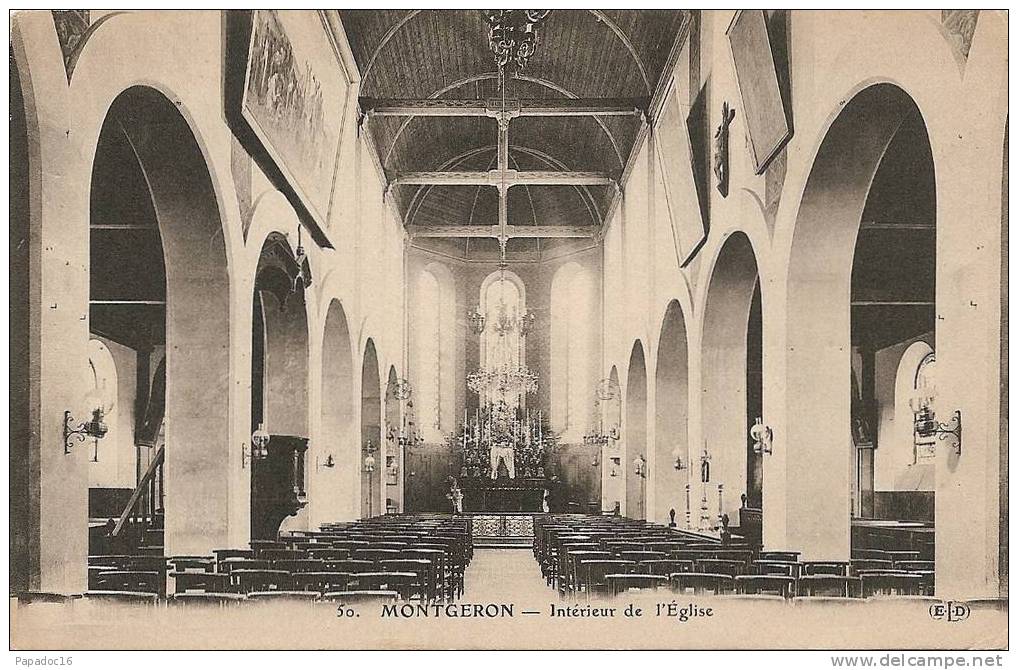 91 - Montgeron - Intérieur De L'Eglise - ELD 50 (non Circulée) - Montgeron