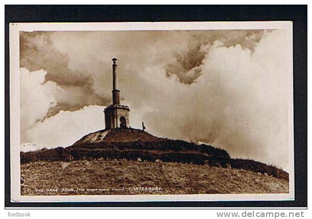 Real Photo Postcard The Dane John Memorial Canterbury Kent - Ref 256 - Canterbury