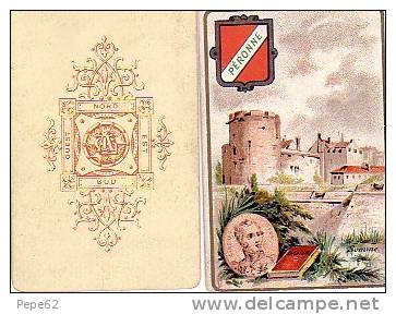 Chromos-blason De Ville- Peronne-somme-général En Médaillon-format 6x9 Cartonné - Otros & Sin Clasificación