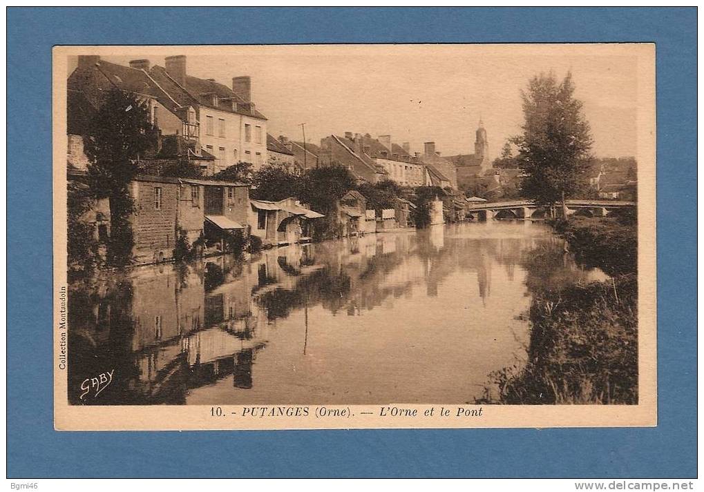 CPSM..( 61 )..PUTANGES....L´ Orne Et Le Pont - Putanges