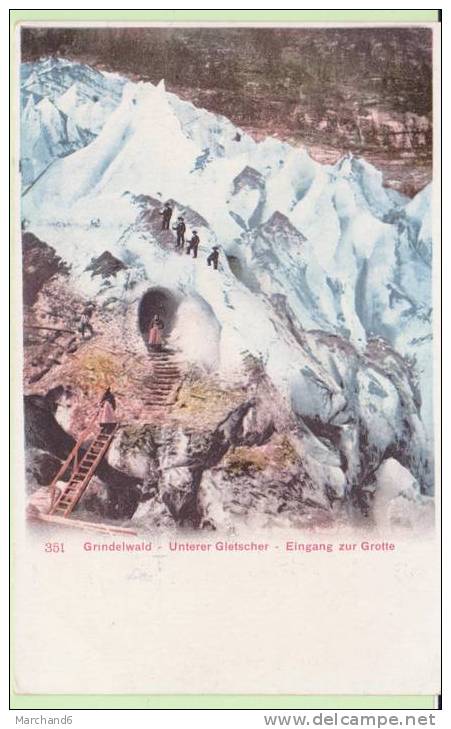 SUISSE.GRINDELWALD.UNTERER GLETSCHER EINGANG ZUR GROTTE - Grindelwald