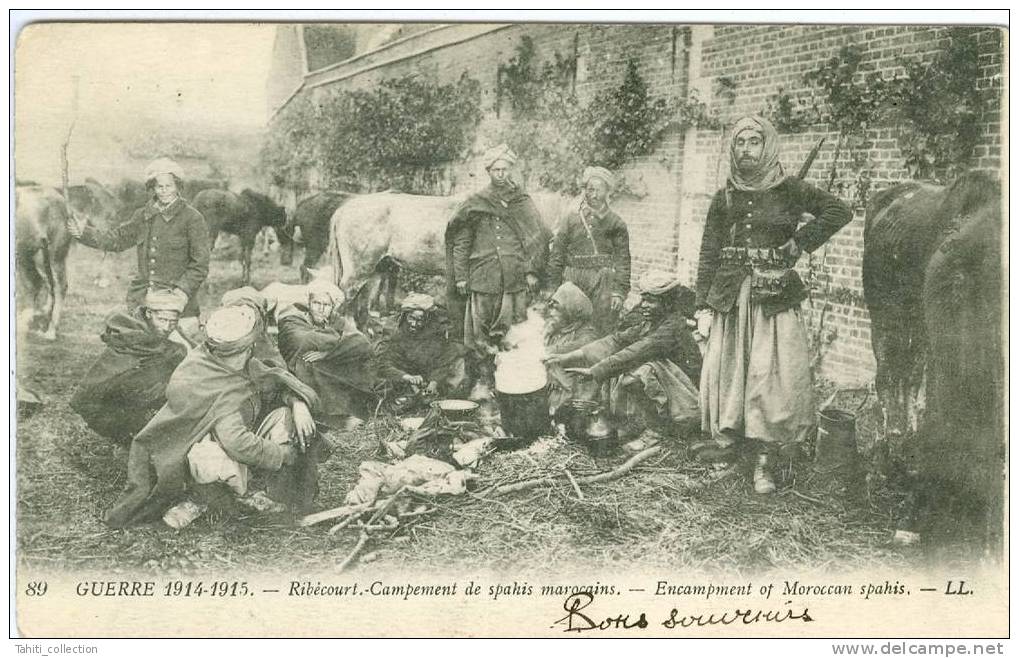 RIBECOURT - Campement De Spahis Marocains - Ribecourt Dreslincourt