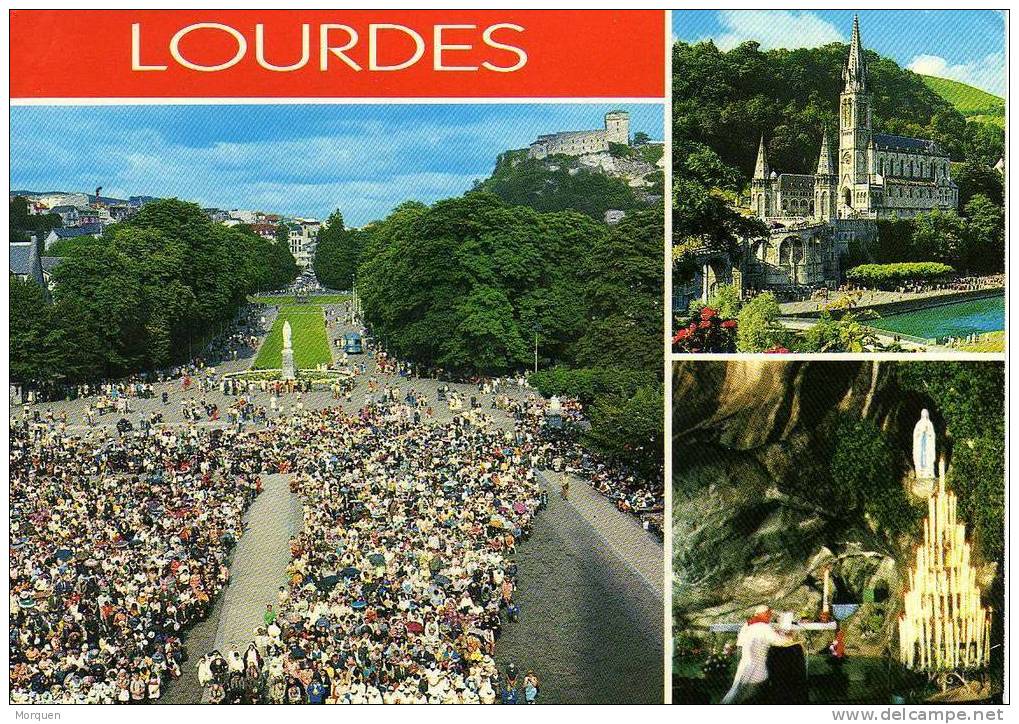 Postal Lourdes (hautes Pyrennes) 1988. Flamme Touristique - Covers & Documents