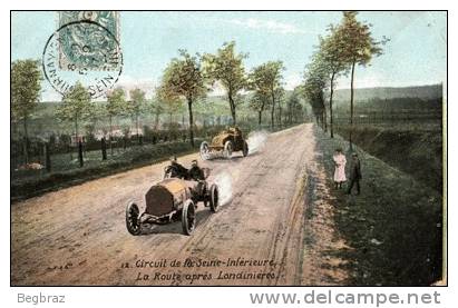 CIRCUIT DE LA SEINE INFERIEURE     12  LA ROUTE APRES LONDINIERES  COURSE AUTOMOBILE - Londinières