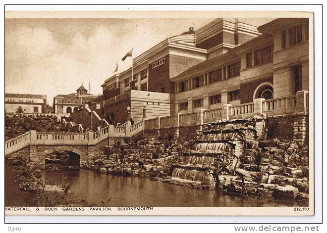 BOURNEMOUTH  Waterfall And Rock Gardens Pavilion - Bournemouth (ab 1972)