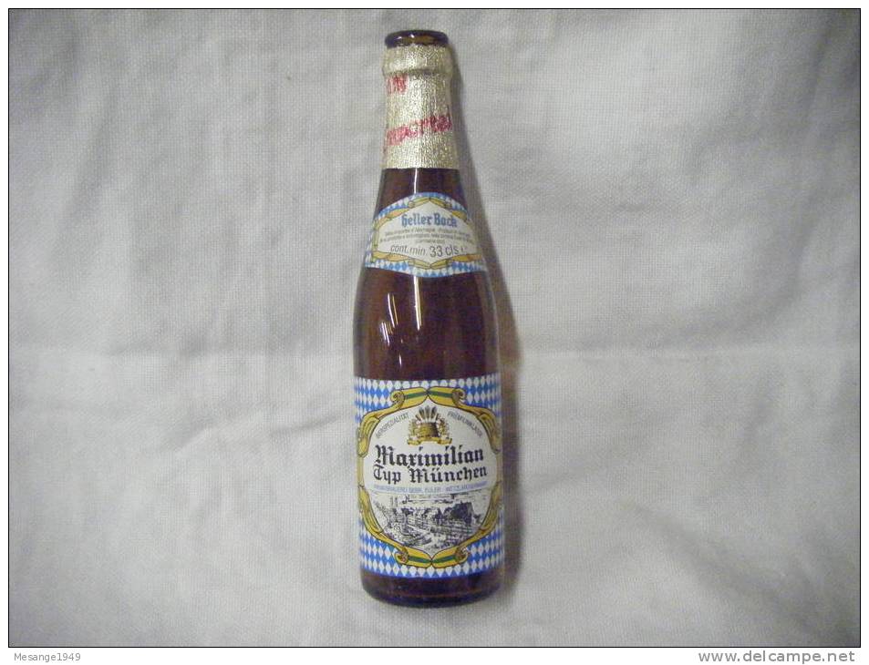 Bouteille De Biere  Vide 33 Cl Marimilian  Typ Munchen --     1-7802 - Birra