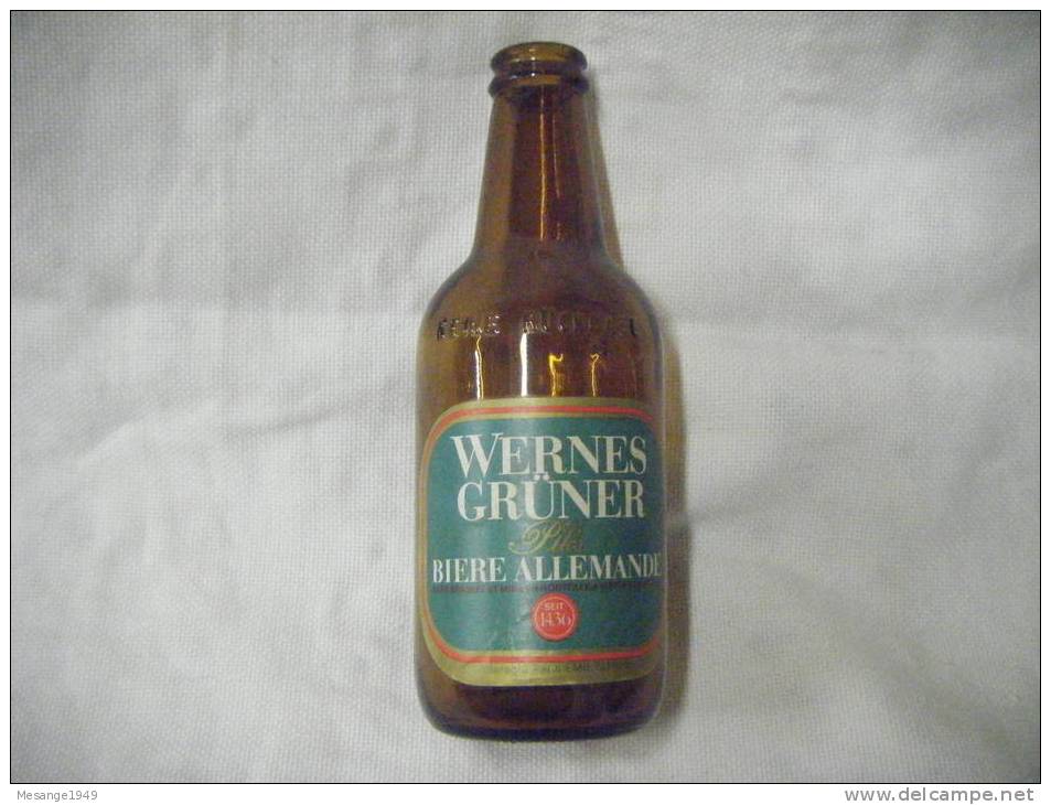 Bouteille De Biere  Vide -wernes Gruner Pils  -  10-7817- - Beer