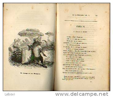 "Fables Choisies - Tome II" LA FONTAINE - Ed. Société Nationale Bxl 1838 Avec Quelques Illustrations - Französische Autoren