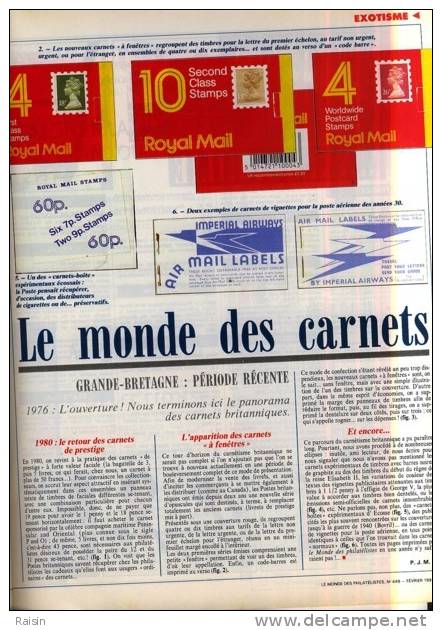 Le Monde Des Philatélistes N°449 Fév.1991 USHUAIA  CP Amour Oiseaux Migrateurs 111 Villes Journée Du Timbre TBE - Français (àpd. 1941)