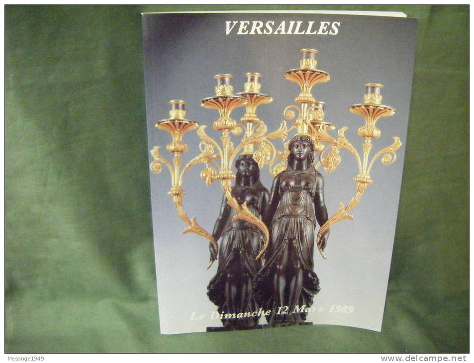 Catalogue Vente -versailles -tableaux ,objets D'art Et Meubles Anciens  Mars 1989   -   12-7862 - Art