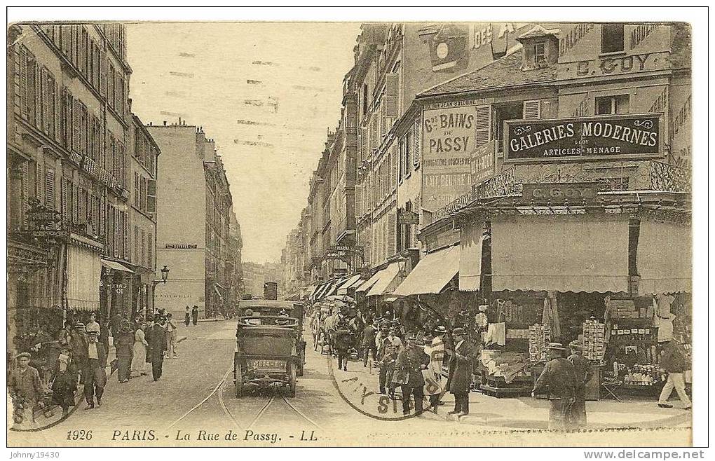 1926 - PARIS - LA RUE DE PASSY ( Animées) - Arrondissement: 16