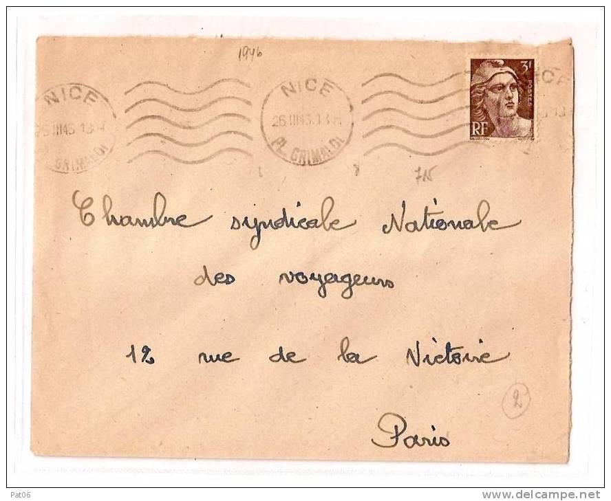 Alpes Mmes  06    NICE - 1945-54 Marianne De Gandon