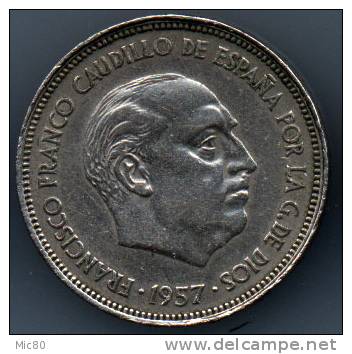 Espagne 25 Pesetas 1957 (64) Ttb - 25 Pesetas