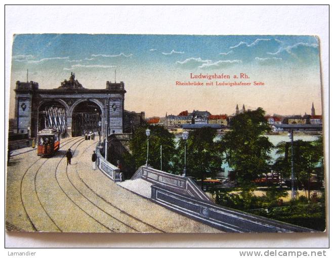 CPA - LUDWIGSHAFEN A. Rh.  - Rheinbrucke Mit Ludwigshafener Seite - Ludwigshafen