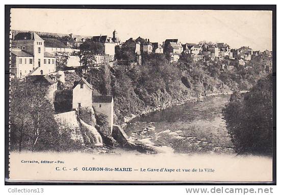 PYRENEES ATLANTIQUES - Oloron Sainte Marie - Le Gave D'Aspe Et Vue De La Ville - Oloron Sainte Marie