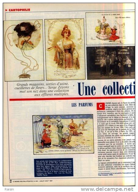 Le Monde Des Philatélistes N°454 Juil.Août1991 Spécial Académie Philatélie BONAPARTE CP.Parfum Iles COCOS TBE - Französisch (ab 1941)