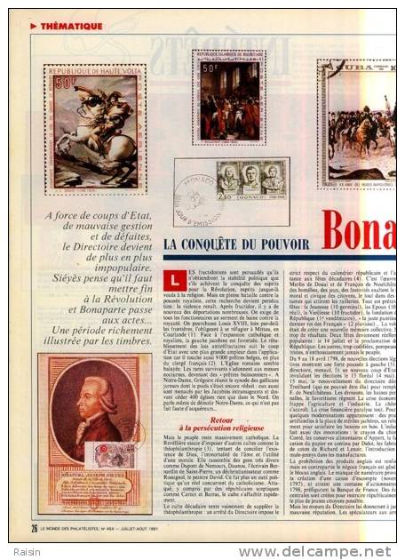 Le Monde Des Philatélistes N°454 Juil.Août1991 Spécial Académie Philatélie BONAPARTE CP.Parfum Iles COCOS TBE - Francés (desde 1941)