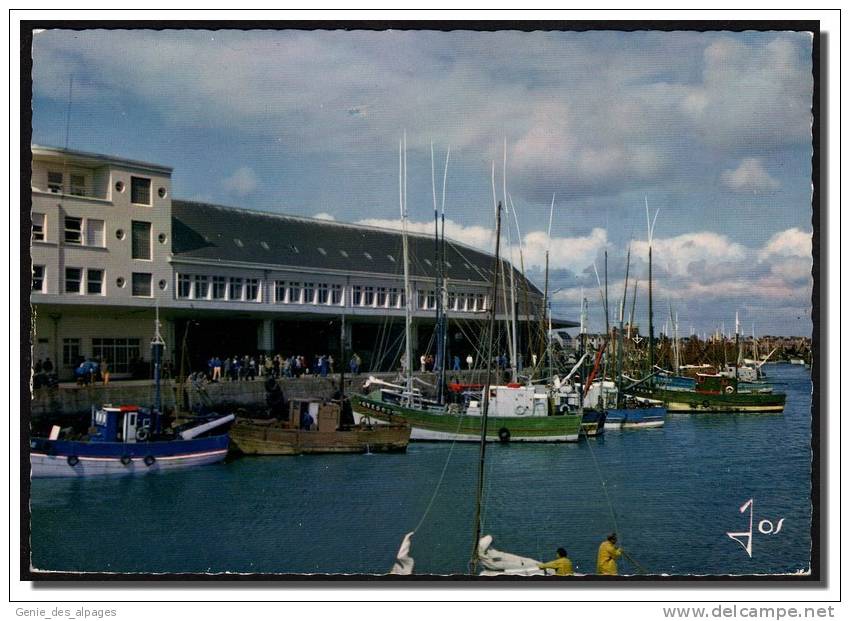 29 GUILVINEC, Bateaux De Pêche Devant La Criée, CPSM 10x15, Ed JOS, MX 3103, écrite En 1964 - Guilvinec