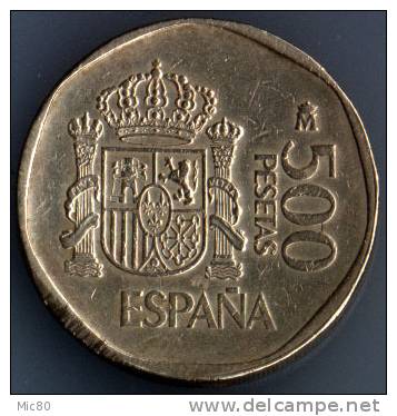 Espagne 500 Pesetas 1989 Ttb - 500 Pesetas