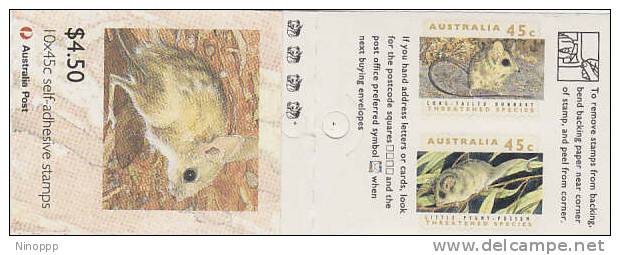 Australia-1992 Threatened Species 4 K   Booklet - Carnets