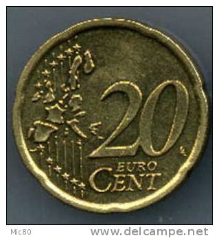 Irlande 20 Cts Euro 2002 Sup - Irlanda