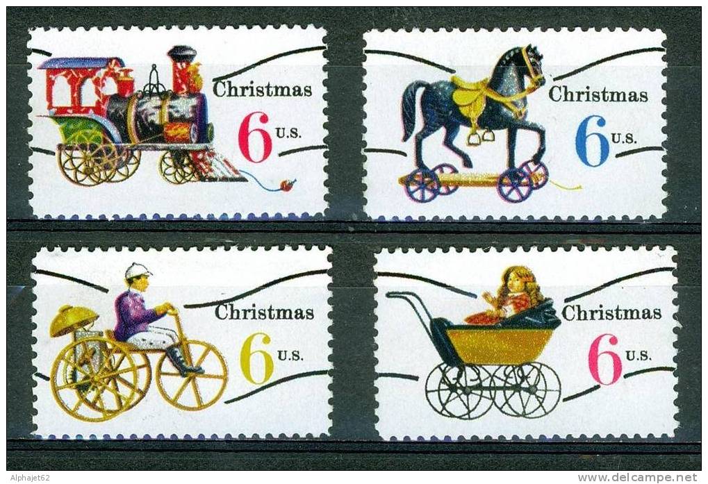 Locomotive, Cheval, Tricycle, Landeau Et Poupée - USA - ETATS UNIS - Jouet - Préoblitérés - N° 907 à 910 - 1970 - Vorausentwertungen