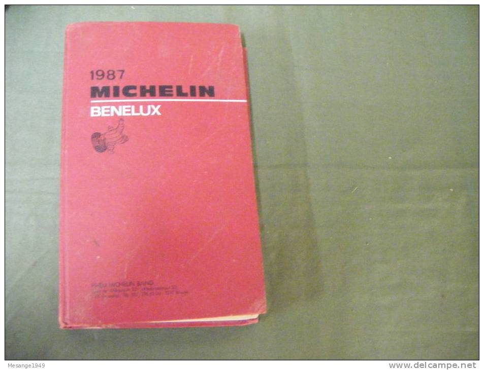 Guide Michelin  1987 Benelux                        ------------------- Jl7889 - Michelin (guides)