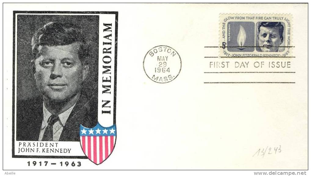 13/243   FDC   E.U. - Kennedy (John F.)