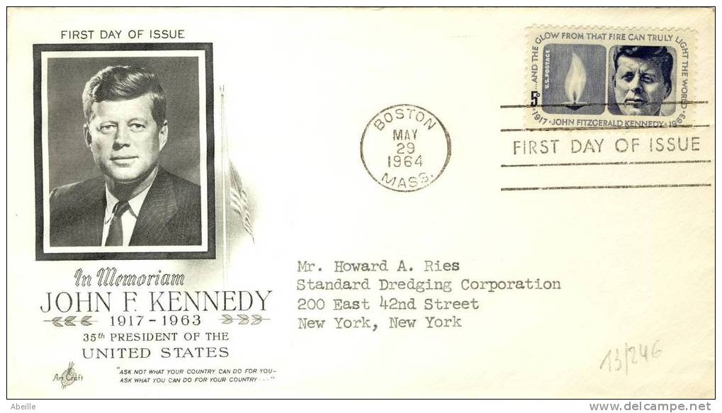 13/246  FDC   E.U. - Kennedy (John F.)