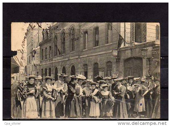 75 PARIS XIV Ecole Professionelle, Sortie Des Elèves, Rue De La Tombe Issoire, Très Beau Plan, Ed Jallet 12, 1907 *ETAT* - Arrondissement: 14