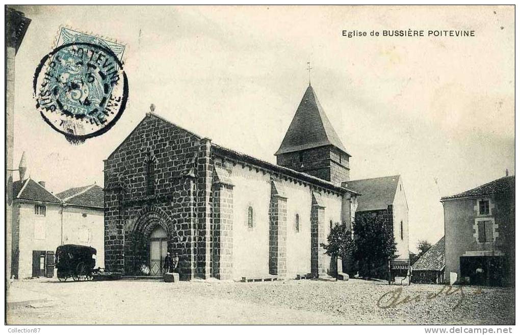 87 - HAUTE VIENNE - BUSSIERE POITEVINE - PLACE De L'EGLISE - Bussiere Poitevine