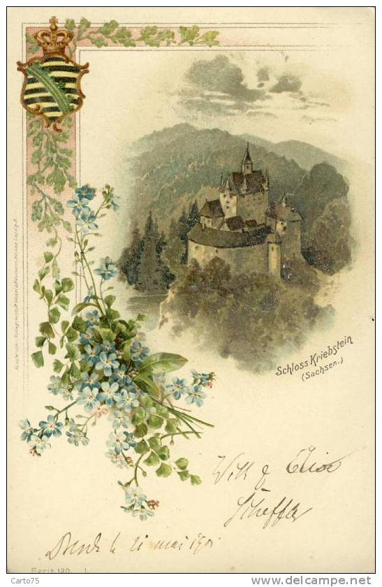 Allemagne - Schloss Kriebstein - Sachsen - Blason - Waldheim