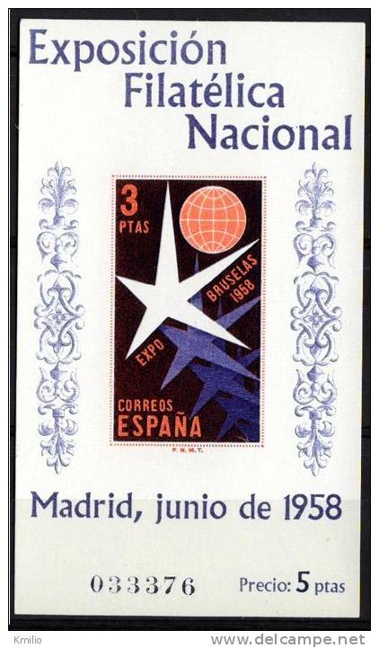 1958 Edifil 1223** Hojita Exposición En Nuevo Sin Charnela - Ongebruikt