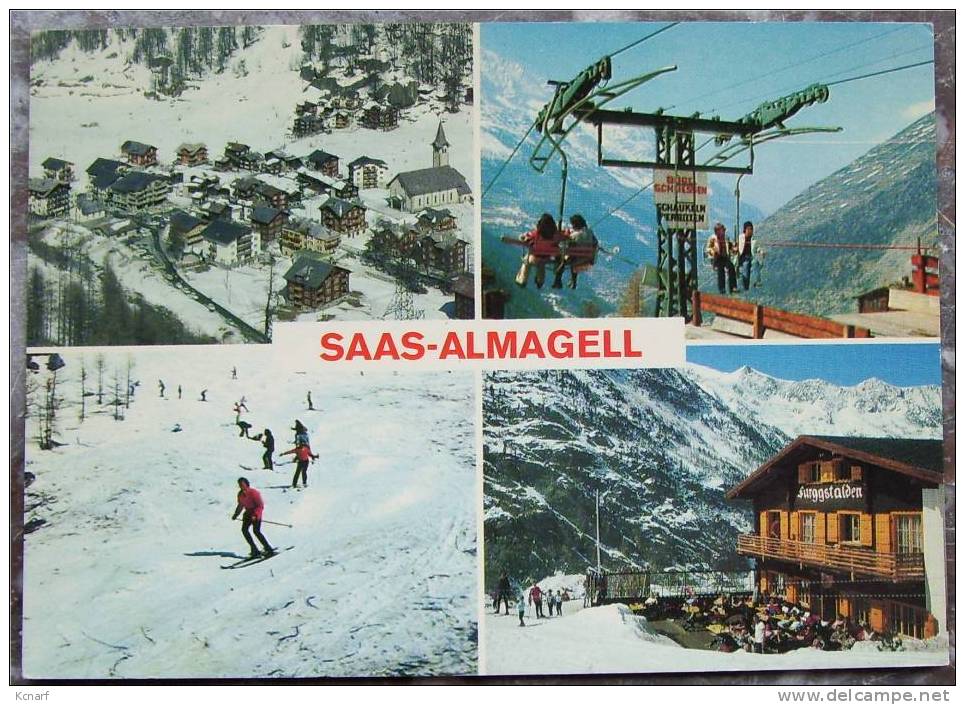 CP De SAAS-ALMAGELL " Piste Furggstalden " . - Saas-Almagell