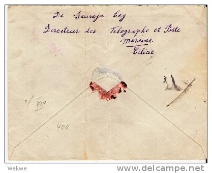 Fdi014d/ Cilicie (Mersina) Prov. Zudruck Auf Türk. Marken 1919 - Storia Postale